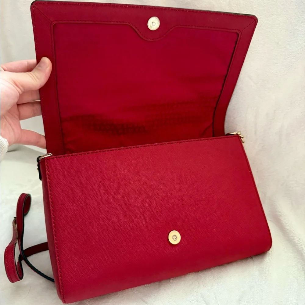 Kate Spade Cherry Red Crossbody Bag with Gold Hardware - Picture 2 of 5